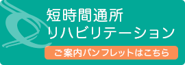 そわクリニック東長崎では介護保険を利用した短期通所リハビリテーションを実施しております。詳しいご案内はこちらのパンフレットからご覧いただけます